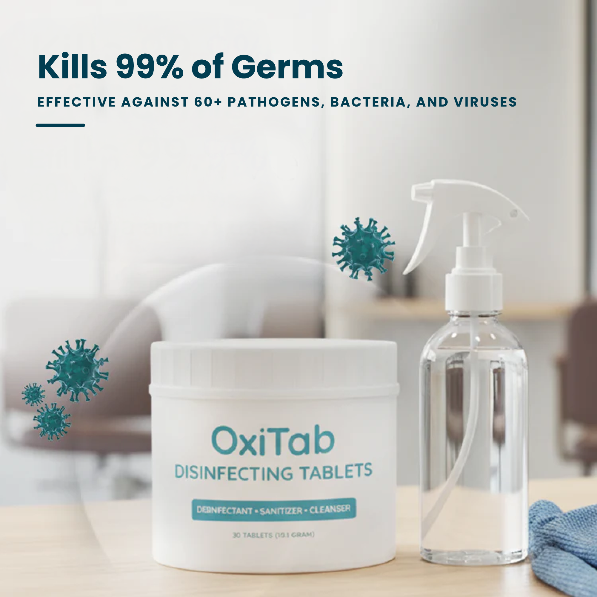 OxiTab Disinfecting Tablets - 30 Tablets