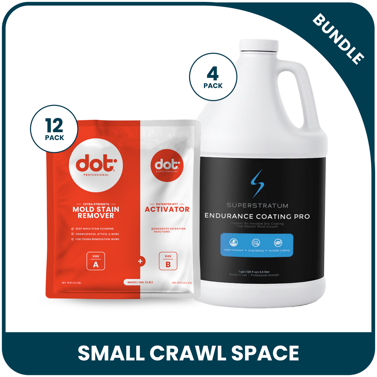 Small Crawlspace Cleaning Bundle (1200 sq. ft.)